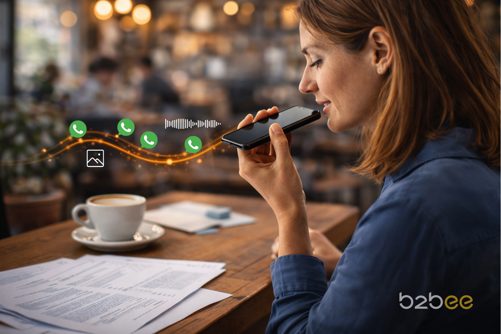 Kunde gibt B2B-Bestellung per WhatsApp auf, Bestellung wird automatisch in ERP synchronisiert